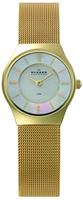 Buy Skagen Ladies Gold IP Watch - 233XSGG online