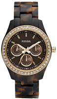 Buy Fossil Stella Ladies Resin Tortoiseshell Watch - ES2795 online