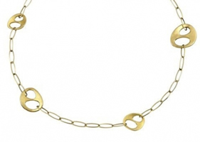 Buy Fossil Ladies Gold Tone Necklace - JF83703040 online