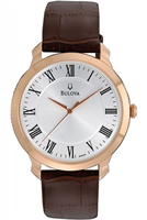 Buy Bulova Dress Mens  Rose Gold PVD Watch - 97A107 online