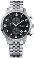 Buy Mens Hugo Boss Silver Chronograph Watch online