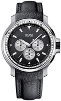 Buy Mens Hugo Boss Silver Chronograph Watch online