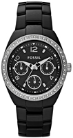 Buy Ladies Fossil Black Ceramic Watch online