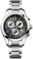 Buy Ladies Silver Calvin Klein Strive Chronograph Watch online