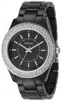 Buy Ladies Black Fossil Stella Watch online