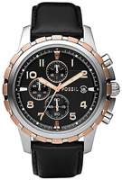 Buy Mens Fossil Black Dial Chronograph Watch online