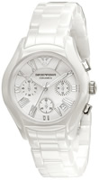 Buy Ladies Emporio Armani Ceramica Ceramic Chronograph Watch online