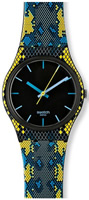 Buy Ladies Swatch Snaky Blue Watch online