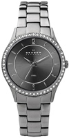 Buy Ladies Black Plated Steel Skagen Watch online