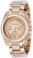 Buy Ladies Michael Kors Rose Gold Chronograph Watch online