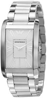 Buy Mens Emporio Armani Super Slim Silver Watch online