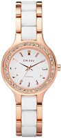 Buy Ladies White Dkny Ceramic Fashion Watch online