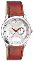 Buy Ladies D&g Twin Tip Leather Strap Watch online