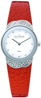 Buy Ladies Skagen Steel Leather Watch online