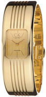 Buy Calvin Klein Gold Dial Gold-tone Stainless Steel Strap Bangle Watch online