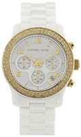 Buy Ladies Michael Kors Ceramic Chronograph Watch online