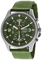 Buy Mens Seiko Laidback Khaki Green Watch online