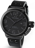 Buy Mens Tw Steel Canteen Cool Black 50mm Watch online