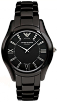 Buy Mens Emporio Armani  Super Slim Black Ceramica Watch online