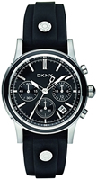 Buy Ladies Dkny Black Dial Chronograph Watch online