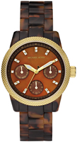 Buy Ladies Michael Kors Brown Plastic Watch online