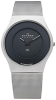 Buy Mens Skagen Black Dial Mesh Bracelet Watch online