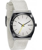 Buy Nixon The Time Teller Canvas White Watch online