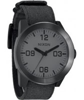 Buy Nixon Mens The Corporal Matte Black Watch online