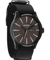 Buy Nixon Mens The Sentry Dark Wood Watch online