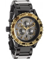Buy Nixon The 42-20 Chrono Gunmetal Gold Watch online