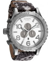 Buy Nixon The 51-30 Chrono Leather White Watch online