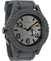 Buy Nixon Mens Rubber 51-30 Steel Gray Watch online