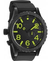 Buy Nixon Mens 51-30 PU All Black and Lum Watch online