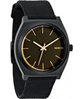 Buy Nixon Mens Time Teller Matte Black and Orange Tint Watch online