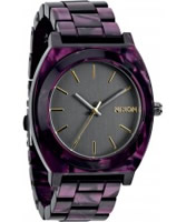 Buy Nixon Ladies Time Teller Acetate Gunmetal and Velvet Watch online