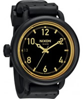 Buy Nixon Mens October Matte Black and Orange Tint Watch online