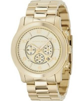 Buy Michael Kors Chronograph Gold Plated Watch online