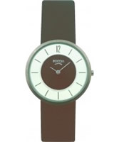 Buy Boccia Ladies Titanium Brown Watch online