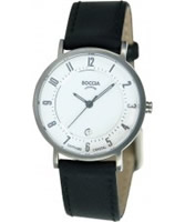 Buy Boccia Ladies Titanium Leather Strap Watch online