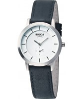 Buy Boccia Ladies Titanium White Black Watch online