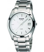 Buy Boccia Mens Titanium White Watch online