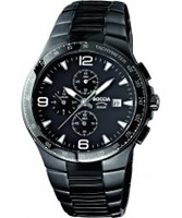 Buy Boccia Mens Titanium Black IP Chronograph Watch online