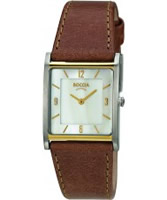 Buy Boccia Ladies Titanium Brown Leather Strap Watch online