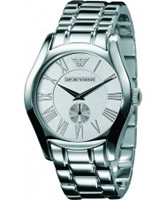 Buy Emporio Armani Mens All Silver Valente Watch online