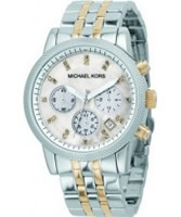 Buy Michael Kors Ladies Chronograph Two Tone Watch online