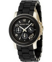 Buy Michael Kors Ladies Runway Chronograph Black Watch online