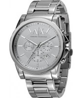 Buy Armani Exchange Mens Silver Banks Smart Watch online
