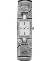 Buy DKNY Ladies Silver Stone Watch online