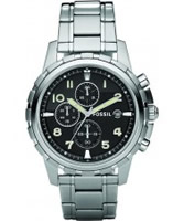 Buy Fossil Mens Black Dial Ss Bracelet Watch online