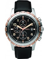 Buy Fossil Mens Black Dean Chronograph Watch online